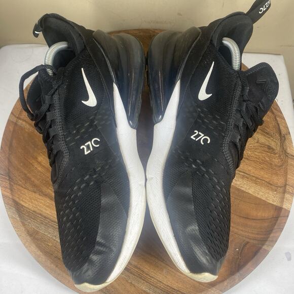 Nike Air Max 270 Mens Black And White Size 12 Low Top Athletic Shoes AH8050-002 - Picture 5 of 9